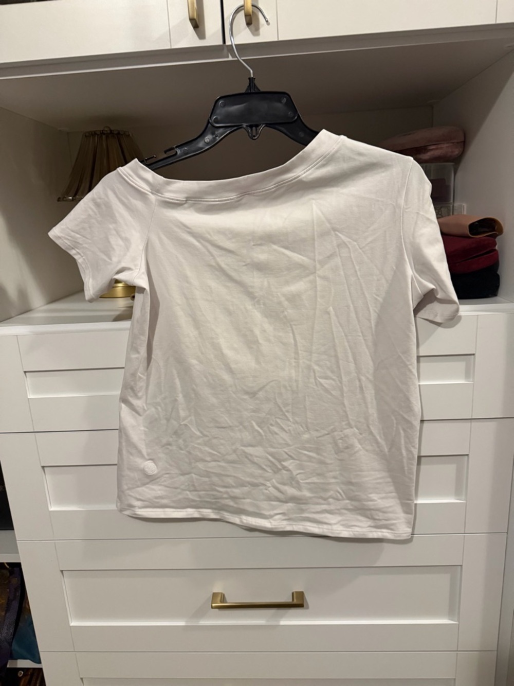 Lululemon Asymmetric One-Shoulder White Tee - Picture 4 of 5